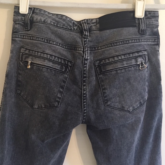 Pierre Balmain Denim Moto Jeans - Picture 5 of 10